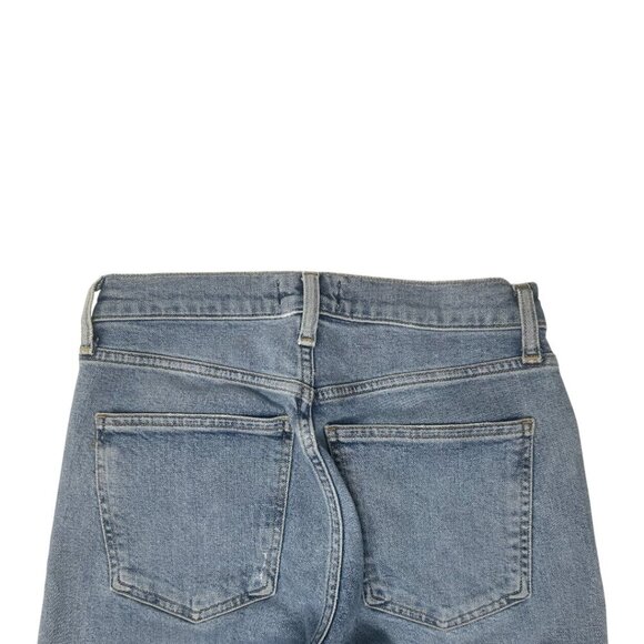 Agolde Kye Mid Rise Straight Leg Crop Jeans Size 25 In Forseen Faded Distressed - Picture 10 of 16